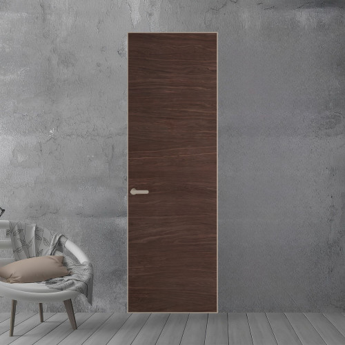 1 VE-H натуральный шпон Espresso 1386M профиль Никель матовый ProfilDoors Orange