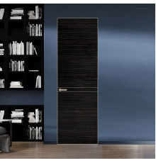 11 VE-H натуральный шпон Espresso 1042S профиль Никель матовый ProfilDoors Orange