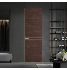 11 VE-H натуральный шпон Espresso 1386M профиль Золото ProfilDoors Orange