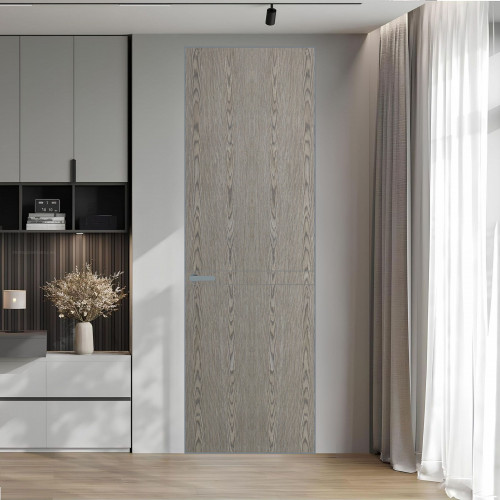 11 VE-V натуральный шпон Bianche Notti 08S профиль Серебро ProfilDoors Orange