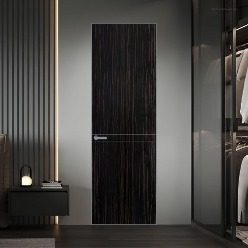 11 VE-V натуральный шпон Espresso 1042S профиль Серебро ProfilDoors Orange