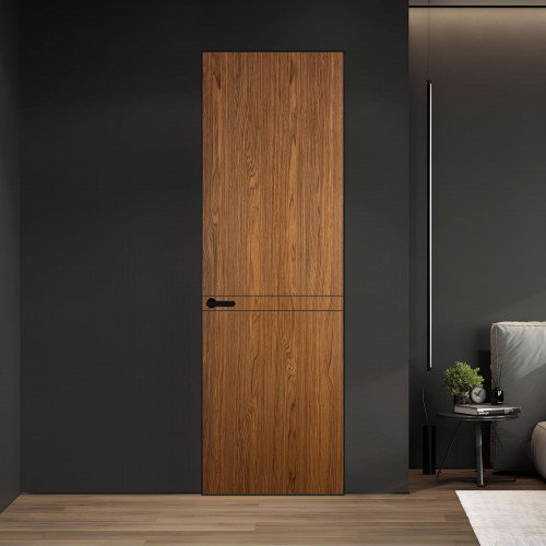 11 VE-V натуральный шпон Espresso 35M профиль Черный матовый ProfilDoors Orange