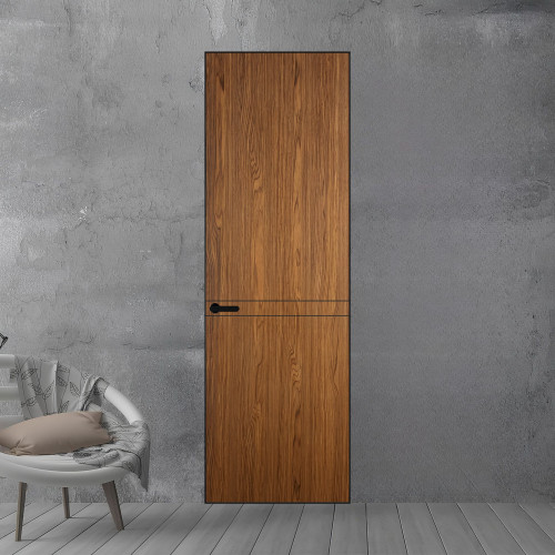 11 VE-V натуральный шпон Espresso 35M профиль Черный муар ProfilDoors Orange