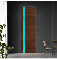 18 VE-H натуральный шпон Albero 1294M профиль Медь вставка Мята лак ProfilDoors Orange