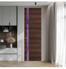18 VE-H натуральный шпон Albero 1398S профиль Бронза вставка Лаванда лак ProfilDoors Orange
