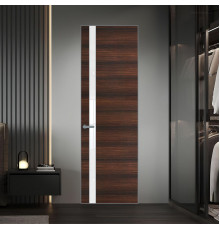 18 VE-H натуральный шпон Albero 1398S профиль Серебро вставка Лак классик ProfilDoors Orange