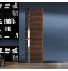 18 VE-H натуральный шпон Albero 1398S профиль Шампань вставка Зеркало ProfilDoors Orange