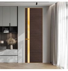18 VE-H натуральный шпон Espresso 360M профиль Бронза вставка Кремовый лак ProfilDoors Orange