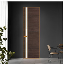18 VE-H натуральный шпон Espresso 360M профиль Бронза вставка Лак классик ProfilDoors Orange