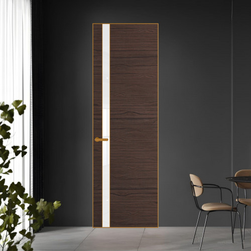 18 VE-H натуральный шпон Espresso 360M профиль Бронза вставка Лак классик ProfilDoors Orange