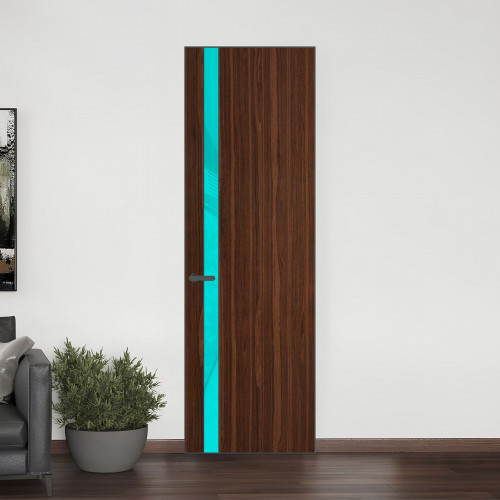 18 VE-V натуральный шпон Albero 1294M профиль Серая ночь вставка Мята лак ProfilDoors Orange