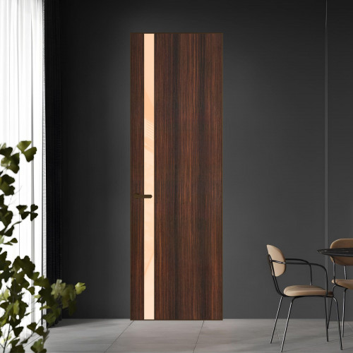 18 VE-V натуральный шпон Albero 1398S профиль Деорэ вставка Бежевый лак ProfilDoors Orange