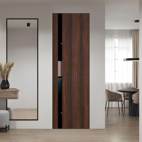 18 VE-V натуральный шпон Albero 1398S профиль Деорэ вставка Черный лак ProfilDoors Orange