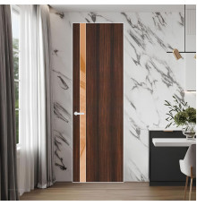 18 VE-V натуральный шпон Albero 1398S профиль Вайт вставка Светло-коричневый лак ProfilDoors Orange