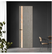 18 VE-V натуральный шпон Bianche Notti 08S профиль Деорэ вставка Бежевый лак ProfilDoors Orange