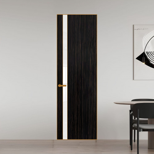 18 VE-V натуральный шпон Espresso 1042S профиль Бронза вставка Лак классик ProfilDoors Orange