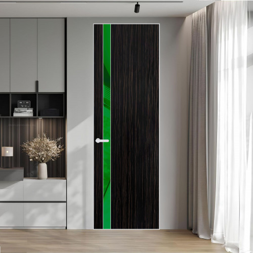 18 VE-V натуральный шпон Espresso 1042S профиль Вайт вставка Светло-желтый лак ProfilDoors Orange