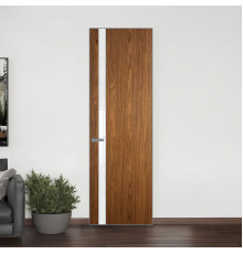 18 VE-V натуральный шпон Espresso 35M профиль Серебро вставка Лак классик ProfilDoors Orange
