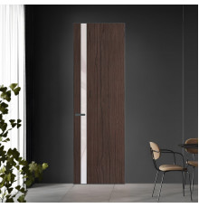 18 VE-V натуральный шпон Espresso 360M профиль Серая ночь вставка Светло-серый лак ProfilDoors Orange