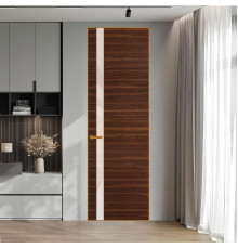 18 VE-H натуральный шпон Albero 1294M профиль Бронза вставка Светло-серый лак ProfilDoors Orange