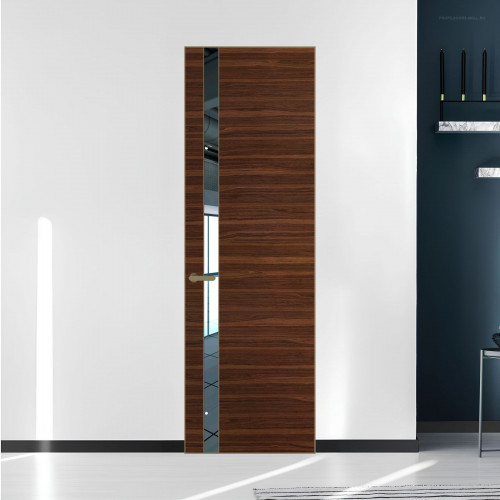 18 VE-H натуральный шпон Albero 1294M профиль Шампань вставка Зеркало ProfilDoors Orange