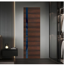 18 VE-H натуральный шпон Albero 1398S профиль Деорэ вставка Темно-синий лак ProfilDoors Orange