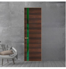 18 VE-H натуральный шпон Albero 1398S профиль Золото вставка Желтый лак ProfilDoors Orange