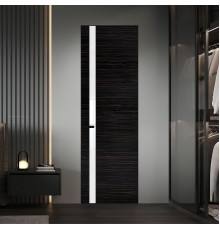 18 VE-H натуральный шпон Espresso 1042S профиль Черный муар вставка Лак классик ProfilDoors Orange