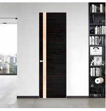 18 VE-H натуральный шпон Espresso 1042S профиль Вайт вставка Бежевый лак ProfilDoors Orange