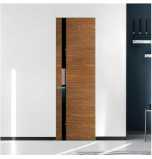 18 VE-H натуральный шпон Espresso 35M профиль Зеленый воск вставка Черный лак ProfilDoors Orange