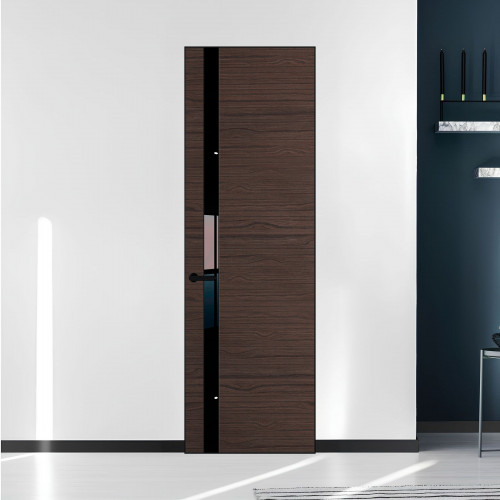 18 VE-H натуральный шпон Espresso 360M профиль Черный матовый вставка Черный лак ProfilDoors Orange