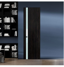 18 VE-V натуральный шпон Espresso 1042S профиль Черный муар вставка Белый лак ProfilDoors Orange