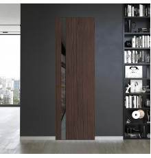 18 VE-V натуральный шпон Espresso 360M профиль Деорэ вставка Графит лак ProfilDoors Orange