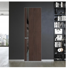 18 VE-V натуральный шпон Espresso 360M профиль Серебро вставка Графит лак ProfilDoors Orange