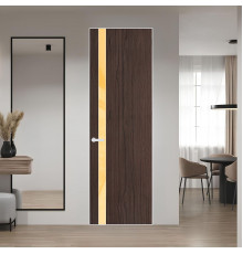 18 VE-V натуральный шпон Espresso 360M профиль Вайт вставка Кремовый лак ProfilDoors Orange
