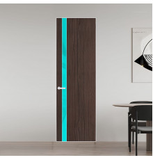 18 VE-V натуральный шпон Espresso 360M профиль Вайт вставка Мята лак ProfilDoors Orange