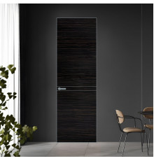 11 VE-H натуральный шпон Espresso 1042S профиль Серебро ProfilDoors Orange