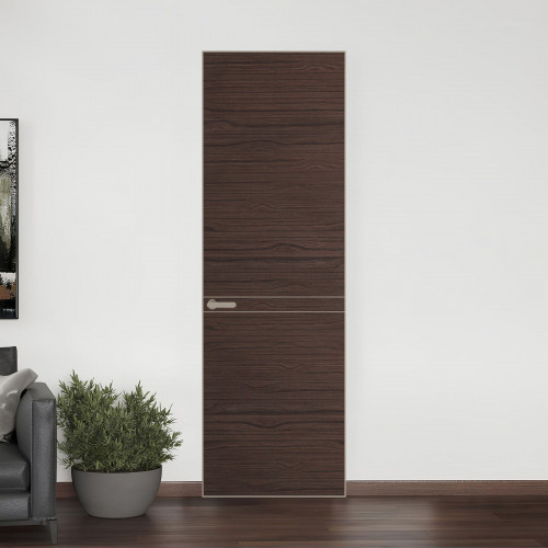 11 VE-H натуральный шпон Espresso 360M профиль Никель матовый ProfilDoors Orange