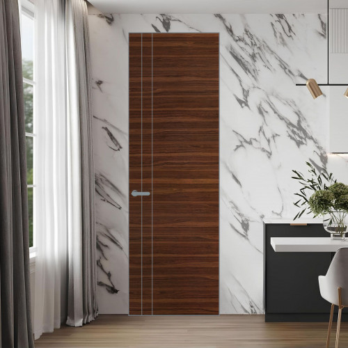 12 VE-H натуральный шпон Albero 1294M профиль Серебро ProfilDoors Orange
