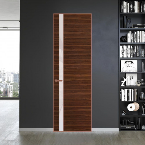 18 VE-H натуральный шпон Albero 1294M профиль Медь вставка Светло-серый лак ProfilDoors Orange