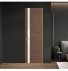 18 VE-H натуральный шпон Bianche Notti 822M профиль Золото вставка Лак классик ProfilDoors Orange
