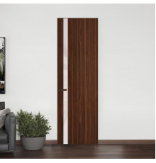18 VE-V натуральный шпон Albero 1294M профиль Деорэ вставка Светло-серый лак ProfilDoors Orange