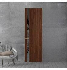 18 VE-V натуральный шпон Albero 1294M профиль Шампань вставка Графит лак ProfilDoors Orange