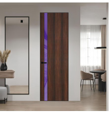 18 VE-V натуральный шпон Albero 1398S профиль Черный муар вставка Лаванда лак ProfilDoors Orange