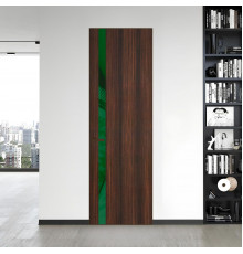 18 VE-V натуральный шпон Albero 1398S профиль Деорэ вставка Желтый лак ProfilDoors Orange