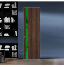 18 VE-V натуральный шпон Albero 1398S профиль Медь вставка Светло-желтый лак ProfilDoors Orange