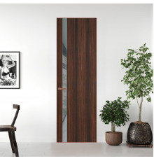 18 VE-V натуральный шпон Albero 1398S профиль Медь вставка Темно-серый лак ProfilDoors Orange