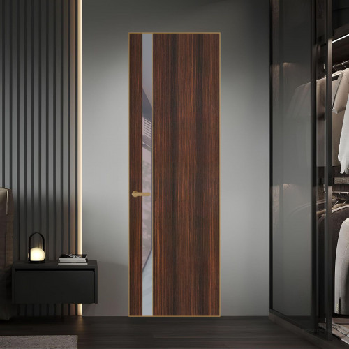 18 VE-V натуральный шпон Albero 1398S профиль Золото вставка Холодный серый лак ProfilDoors Orange
