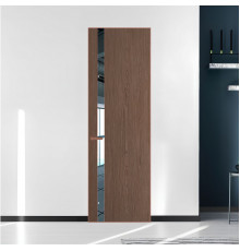 18 VE-V натуральный шпон Bianche Notti 822M профиль Медь вставка Зеркало ProfilDoors Orange