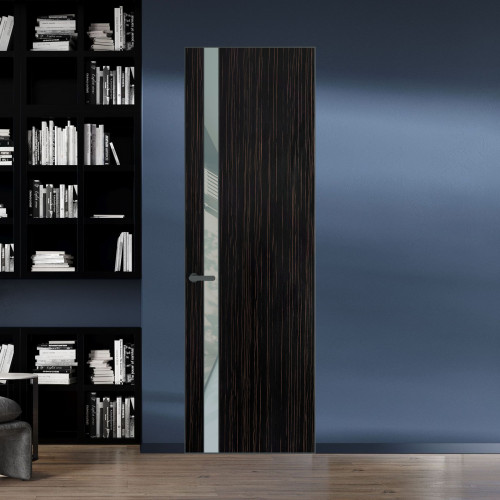 18 VE-V натуральный шпон Espresso 1042S профиль Серая ночь вставка Теплый серый лак ProfilDoors Orange